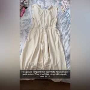 FP Movement by Free People Cream Jumpsuit